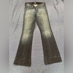 7 For All Mankind Grey Flare Jeans